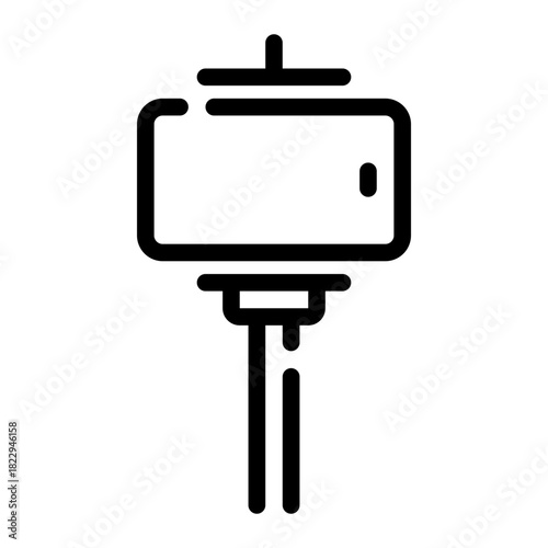 tripod line icon