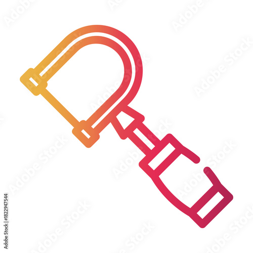 fretsaw Line Gradient Icon