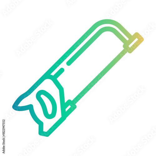 hacksaw Line Gradient Icon