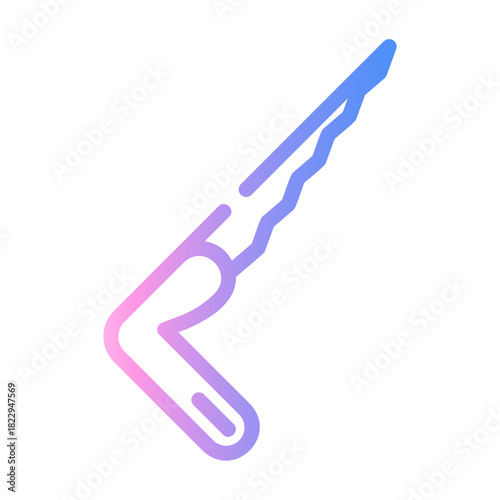 hand saw Line Gradient Icon