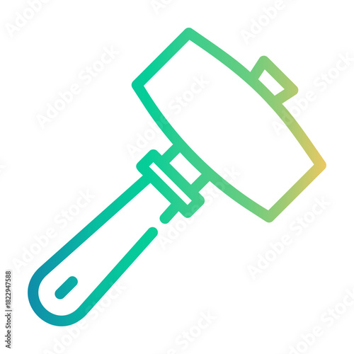 mallet Line Gradient Icon