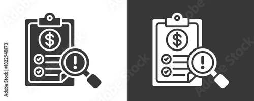 Estimate Icon Set Vector Collection Isolated In Black And White