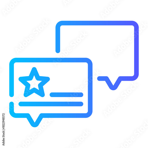 review gradient icon