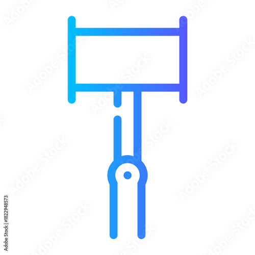 selfie stick gradient icon