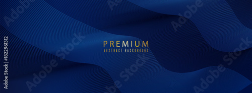 Premium background design with diagonal dark blue line pattern. Vector template for digital luxury banner, invitation, voucher, certificate. simple design