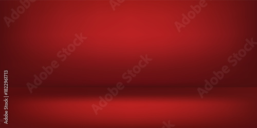 Dark abstract red background with subtle highlight effect. The spotlight creates a gradation from bright red in the center abstract simple