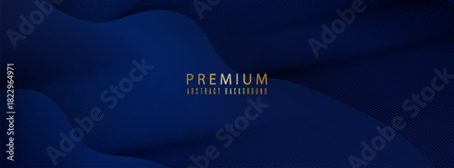 Premium background design with diagonal dark blue line pattern. Vector template for digital luxury banner, invitation, voucher, certificate. EPS10, WEBSITE