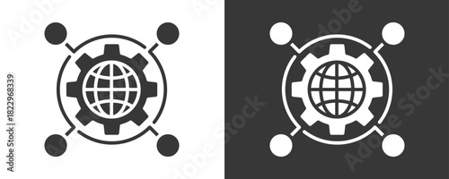 Channels Icon Set Vector Collection Isolated In Black And White