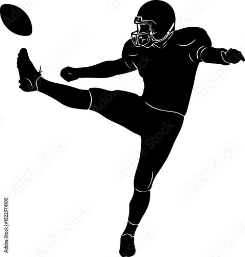 American Football, Football Player, Football Silhouette, Sports Clipart, NFL Inspired, Game Day, Helmet Clipart, Quarterback, Running Back, Lineman, Football Ball, Goalpost, Football Action, Team Spor