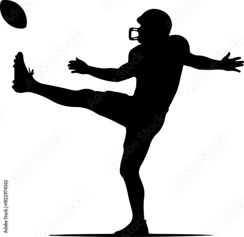 American Football, Football Player, Football Silhouette, Sports Clipart, NFL Inspired, Game Day, Helmet Clipart, Quarterback, Running Back, Lineman, Football Ball, Goalpost, Football Action, Team Spor