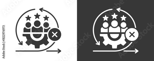 Failure Icon Set Vector Collection Isolated In Black And White