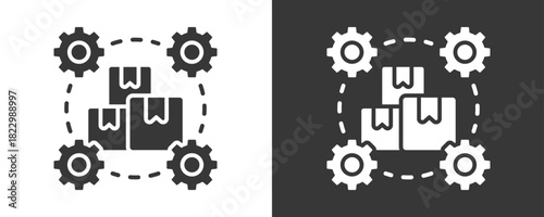 Product Management Icon Set Vector Collection Isolated In Black And White