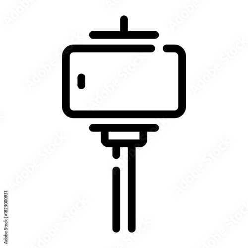 tripod line icon