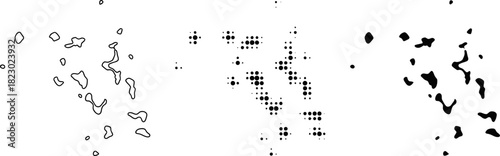 Marshall Islands Map Vector Illustration