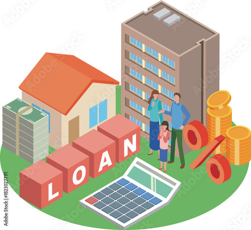 住宅ローンのイメージイラスト