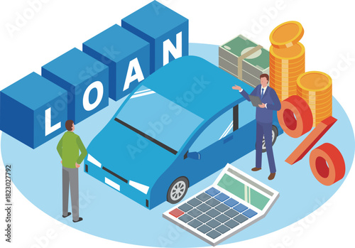 マイカーローンのイメージイラスト