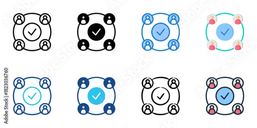 Integrity icon set multiple style collection vector illustration 
