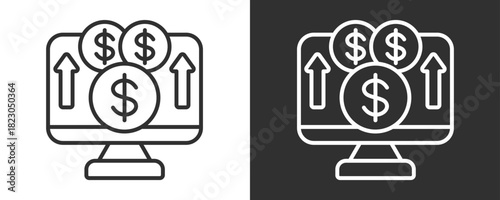 Market Icon Set Vector Collection Isolated In Black And White
