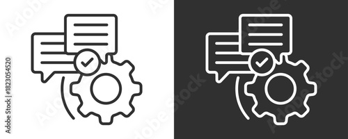 Crm Icon Set Vector Collection Isolated In Black And White