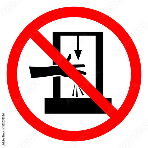 Injury Hazard Moving Sandpaper On Sander Symbol Sign ,Vector Illustration, Isolate On White Background Label.EPS10