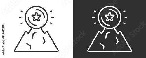 Success Icon Set Vector Collection Isolated In Black And White