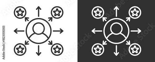 Expertise Icon Set Vector Collection Isolated In Black And White