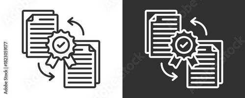 Quality Standard Icon Set Vector Collection Isolated In Black And White