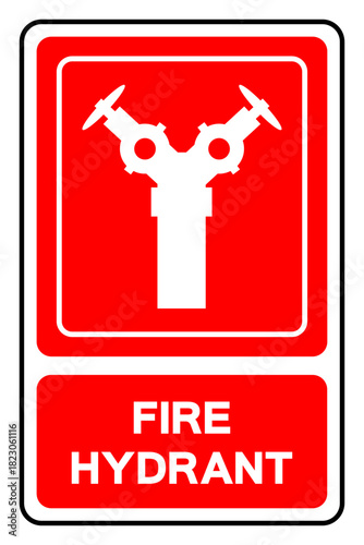 Fire Hydrant Symbol Sign, Vector Illustration, Isolate On White Background Label. EPS10