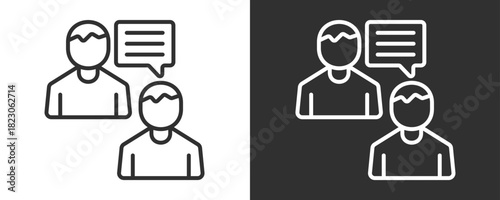 Mentoring Icon Set Vector Collection Isolated In Black And White