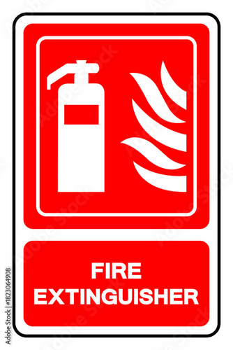 Fire Extinguisher Symbol Sign ,Vector Illustration, Isolate On White Background Label .EPS10