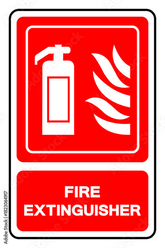 Fire Extinguisher Symbol Sign ,Vector Illustration, Isolate On White Background Label .EPS10