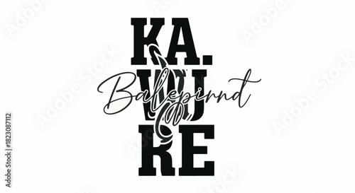 Text illustration KA. Bakepinned KAKE in mixed fonts. KA. and KE are in a bold, sans-serif font, while Bakepinned is in an elegant script.