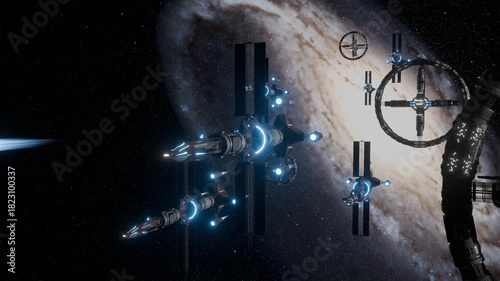 Wallpaper Mural A spaceship powered by an artificial black hole.
 Torontodigital.ca