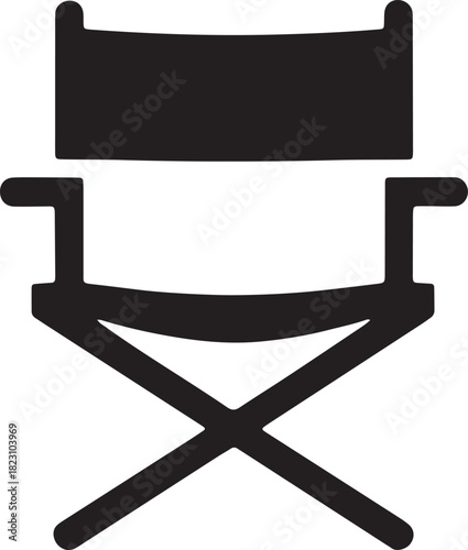 Director Chair Used in Stage Film Production and Entertainment Industry Workplace
