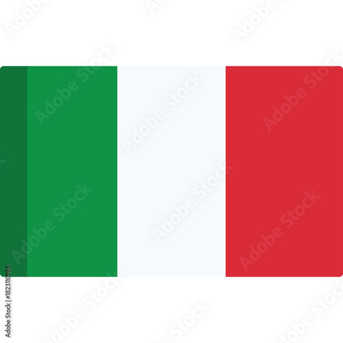 Free Download Italian Flag With Vertical Green White And Red Stripes Presented On Transparent Background Simple Geometric Design Patriotic Symbol Of Italy - GFXLoad