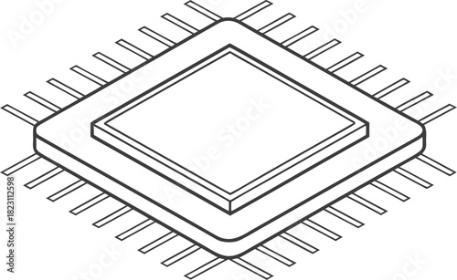AI Chip Design Illustration. Advanced AI Chip Graphics. Modern AI Chip Outline. AI Chip Circuit Artwork. Futuristic AI Chip Elements. AI Chip Technology Design. High Tech AI Chip Illustration. AI Chip