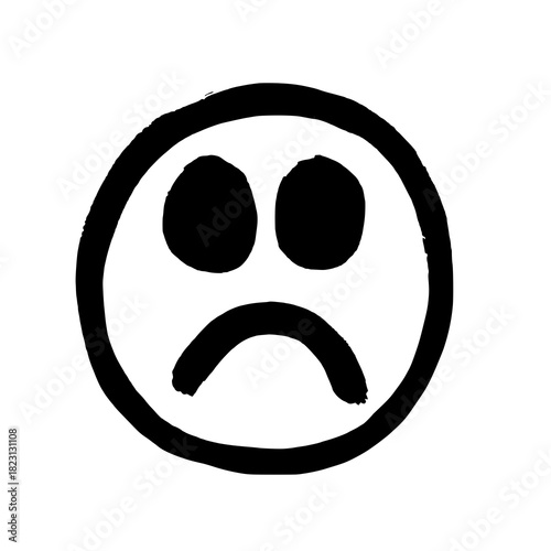 Sad face icon