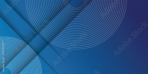 Bright blue dynamic abstract vector background with diagonal lines. 3d cover of business presentation banner for sale event night party. Fast moving soft circle wave line stripe decoration