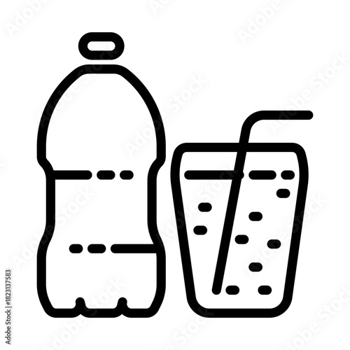 Drink icon, line icon style