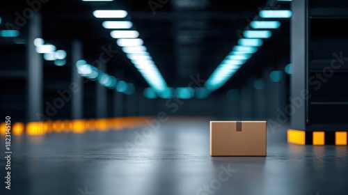 Modern warehouse facility showcasing efficient storage solutions, logistics operations, industrial infrastructure, cargo handling, and transportation systems for supply chain success