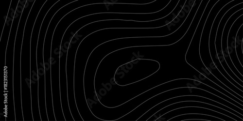 Fototapeta Naklejka Na Ścianę i Meble -  Abstract black and white background with a 3D spiral tunnel of light and lines, creating a circular motion pattern for a digital technology design