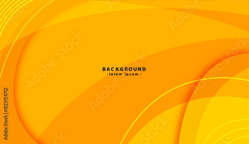 Abstract golden yellow background with curved lines. Suitable for backgrounds, banners, posters, graphic design projects, and web design.