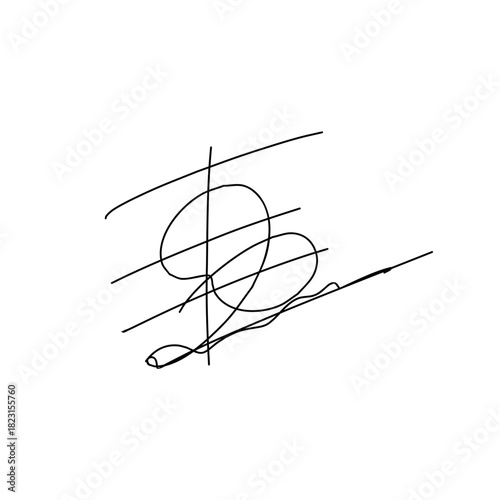 F letter signature