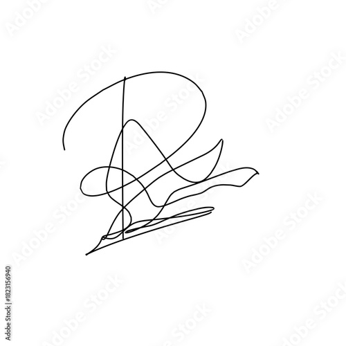 r letter signature