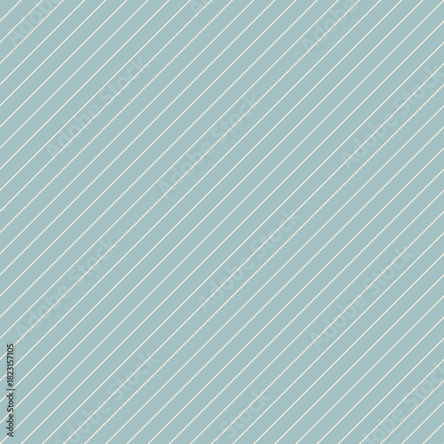 Elegant light cream diagonal stripe seamless pattern on a pale teal backdrop, ideal for contemporary branding, packaging, and interior design projects.