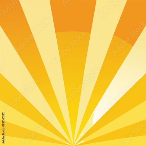 Yellow and Orange Sunburst Background with Fading Rays Keywords: sunburst, rays, background