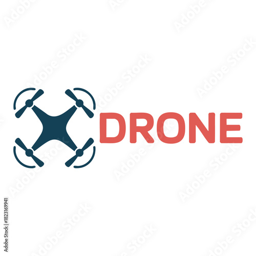 Drone technology logo icon design