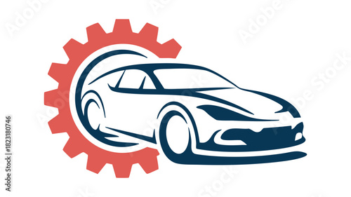 Automotive repair service logo icon