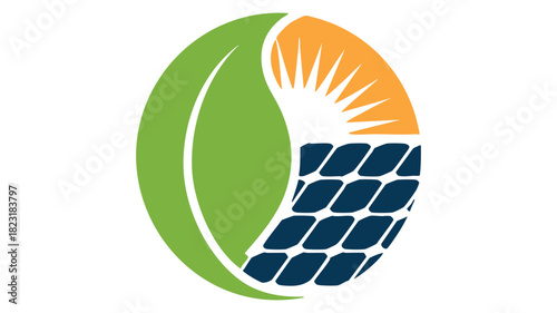 Solar energy and nature concept