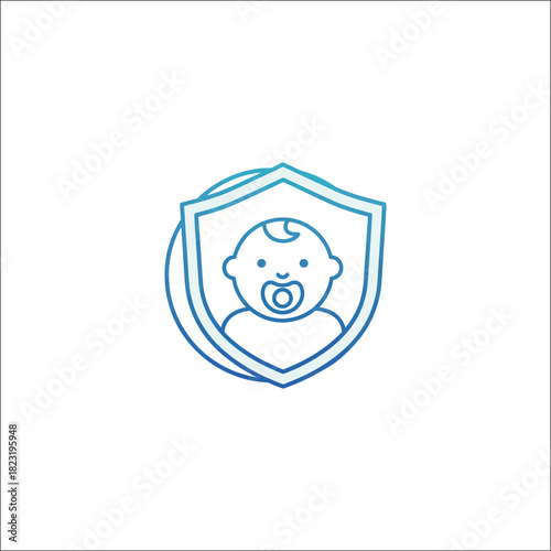 Infant botulism awareness medical icon for health campaigns